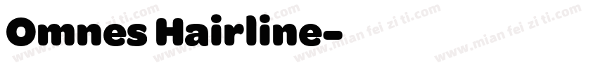 Omnes Hairline字体转换